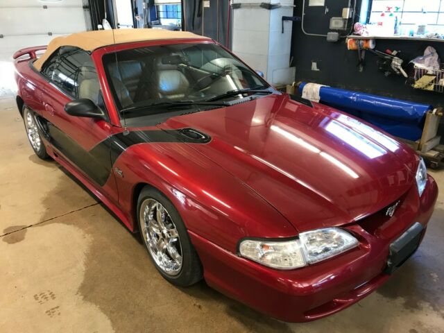 1994 Red Ford Mustang Convertible