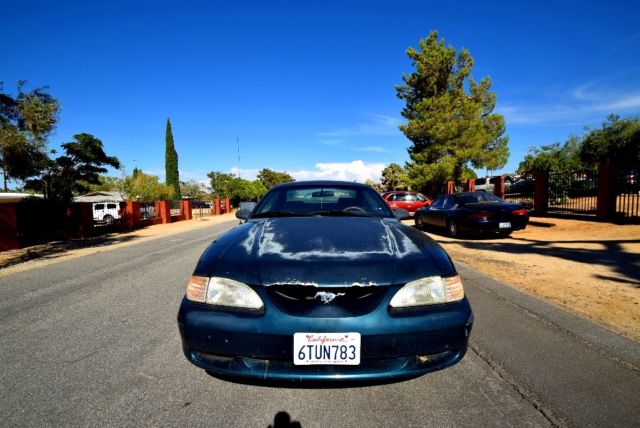 1994 Dark Green Ford Mustang