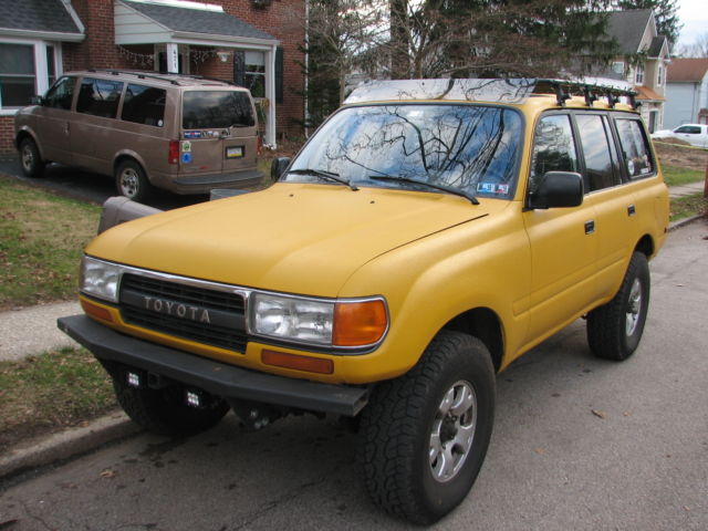 1994 Yellow Toyota Land Cruiser