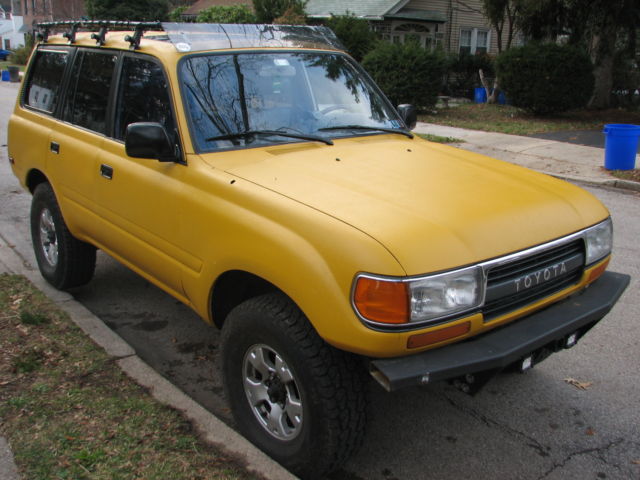 1994 Yellow Toyota Land Cruiser