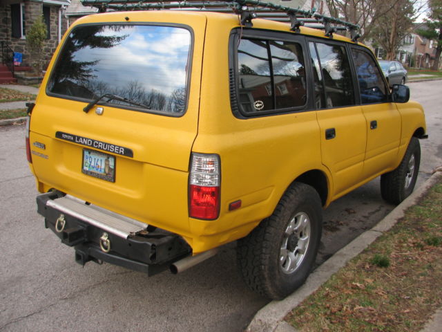 1994 Yellow Toyota Land Cruiser