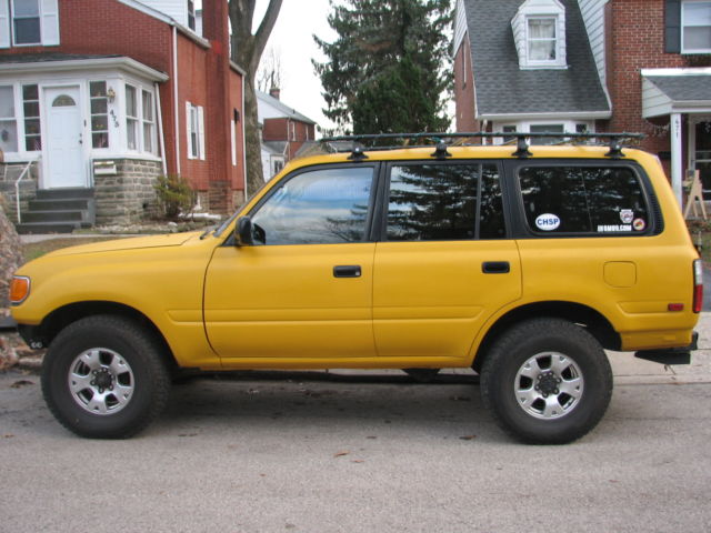 1994 Yellow Toyota Land Cruiser