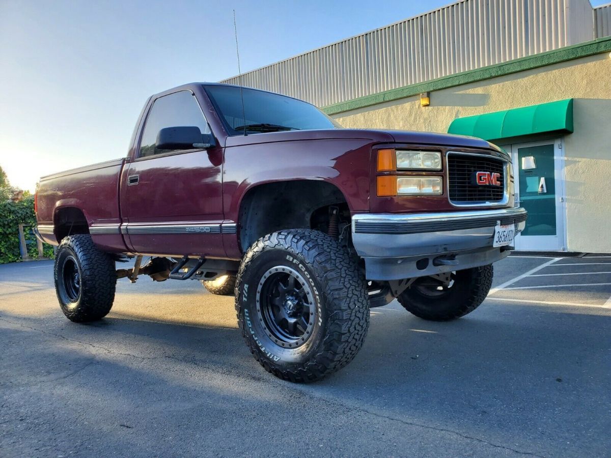 1994 Burgundy Chevrolet Silverado 1500 Crew Cab Pickup