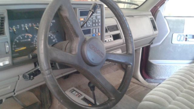1994 Burgundy GMC Sierra 1500 Extended Cab Pickup