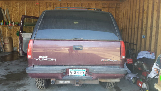 1994 Burgundy GMC Yukon