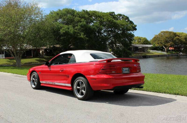 1994 Red Ford Mustang Convertible