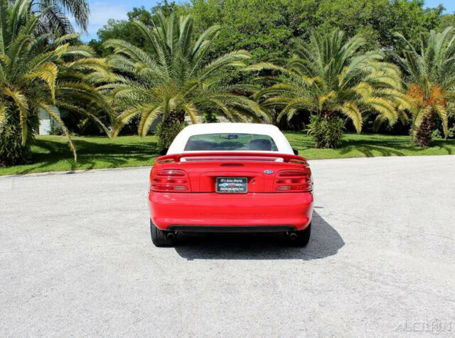 1994 Red Ford Mustang Convertible