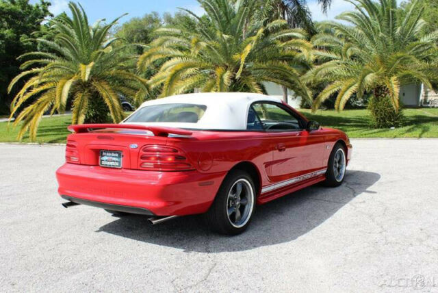 1994 Red Ford Mustang Convertible