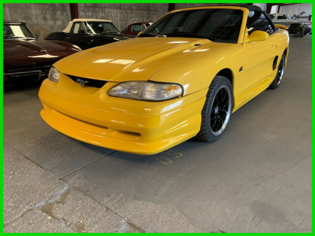 1994 Yellow Ford Mustang Convertible
