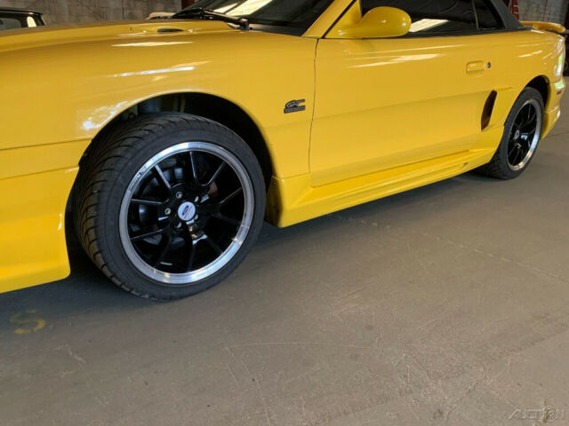 1994 Yellow Ford Mustang Convertible