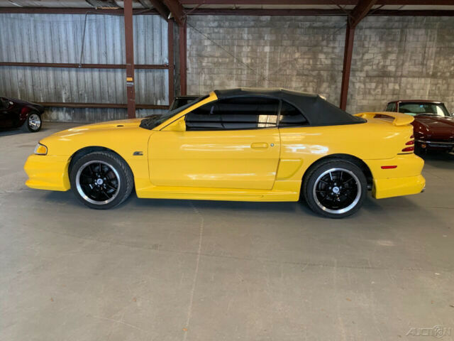 1994 Yellow Ford Mustang Convertible