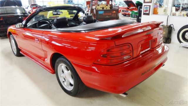 1994 Red Ford Mustang Convertible