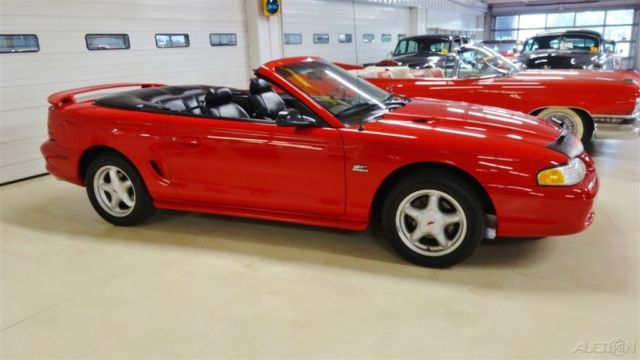 1994 Red Ford Mustang Convertible