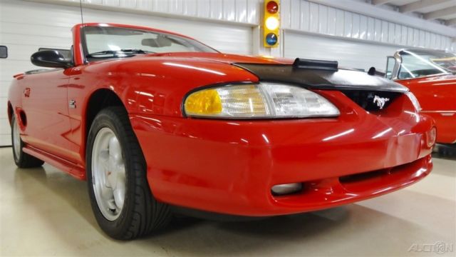 1994 Red Ford Mustang Convertible