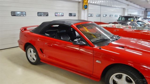 1994 Red Ford Mustang Convertible