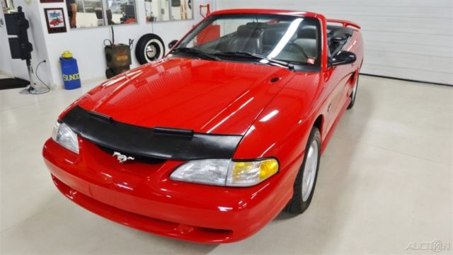 1994 Red Ford Mustang Convertible