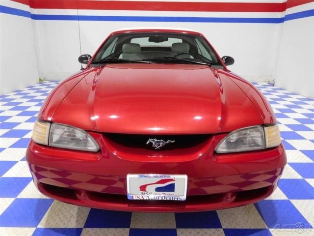 1994 Red Ford Mustang Convertible