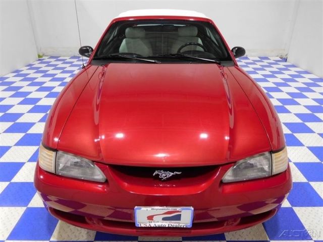 1994 Red Ford Mustang Convertible