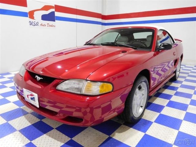 1994 Red Ford Mustang Convertible