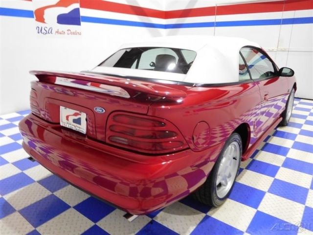 1994 Red Ford Mustang Convertible