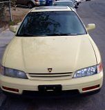 1994 Yellow Honda Accord Coupe