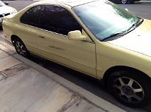 1994 Yellow Honda Accord Coupe