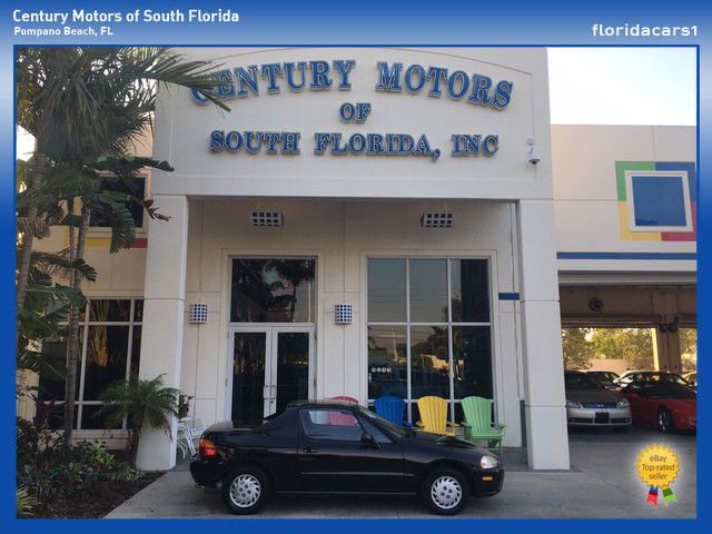 1994 Black Honda Del Sol Convertible
