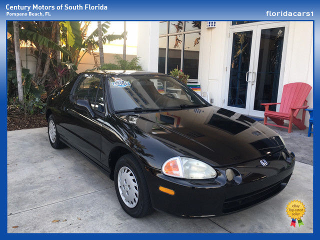 1994 Black Honda Del Sol Convertible