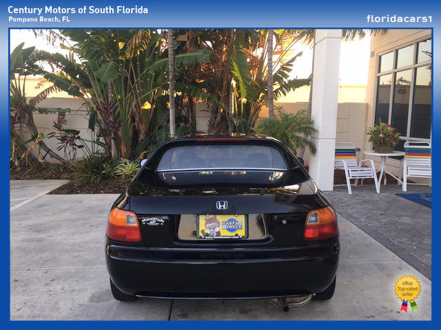 1994 Black Honda Del Sol Convertible
