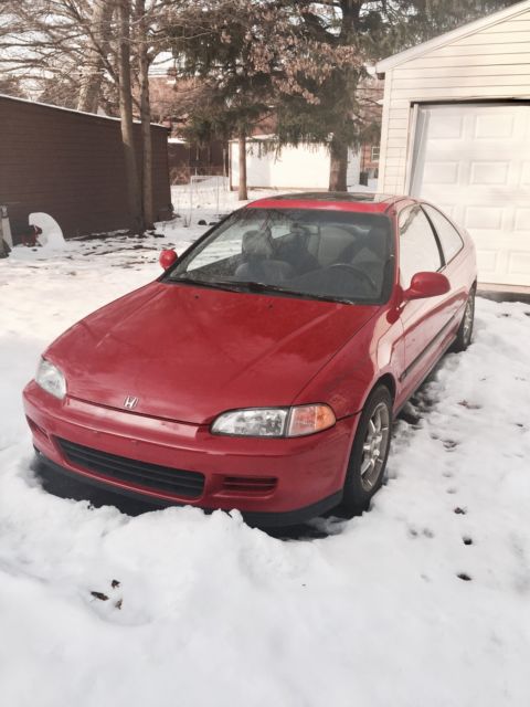 1994 Red Honda Civic Coupe