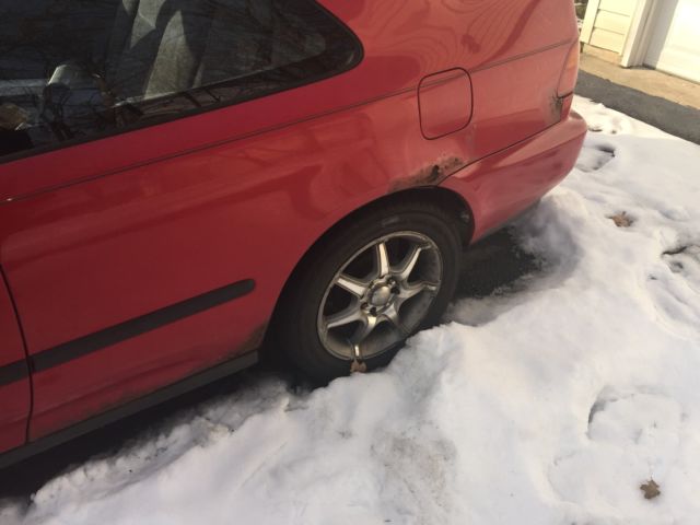 1994 Red Honda Civic Coupe