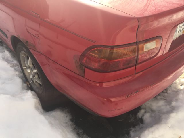 1994 Red Honda Civic Coupe
