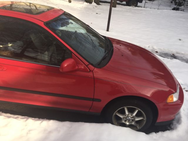 1994 Red Honda Civic Coupe