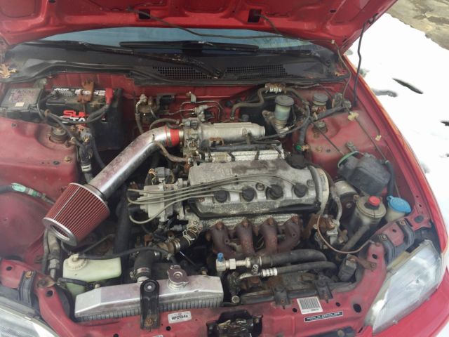 1994 Red Honda Civic Coupe