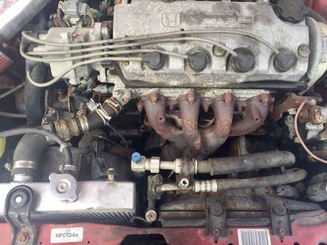 1994 Red Honda Civic Coupe