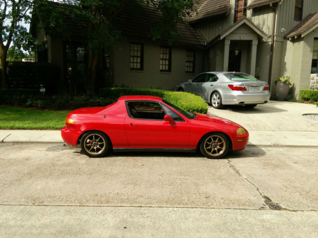 1994 Red Honda Del Sol Coupe