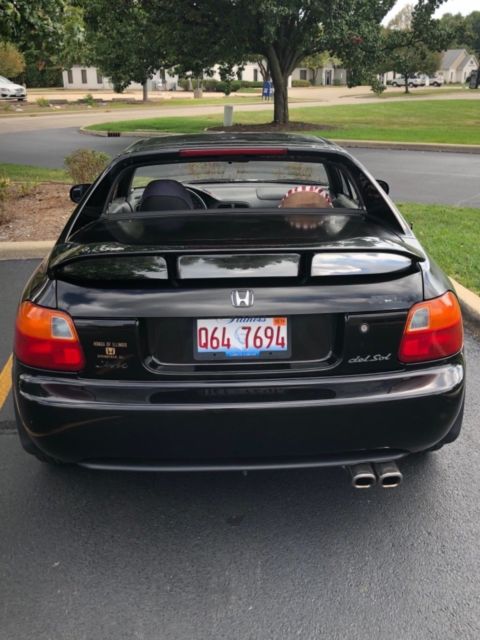 1994 Black Honda Del Sol Convertible