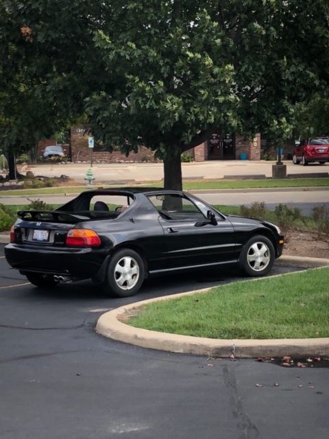 1994 Black Honda Del Sol Convertible
