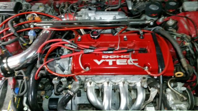 1994 Red Honda Prelude Coupe