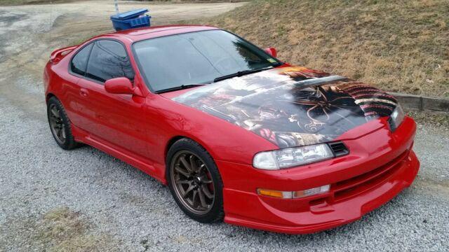 1994 Red Honda Prelude Coupe