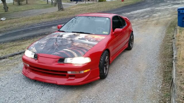 1994 Red Honda Prelude Coupe