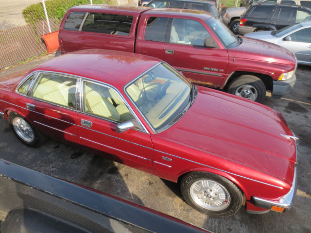 1994 Burgundy Jaguar XJ Sedan