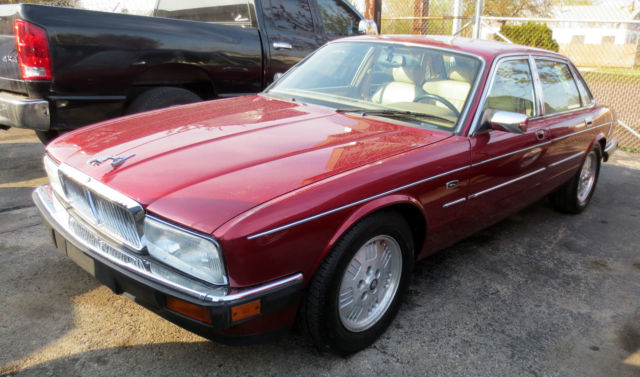 1994 Burgundy Jaguar XJ Sedan