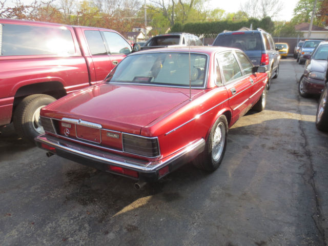 1994 Burgundy Jaguar XJ Sedan
