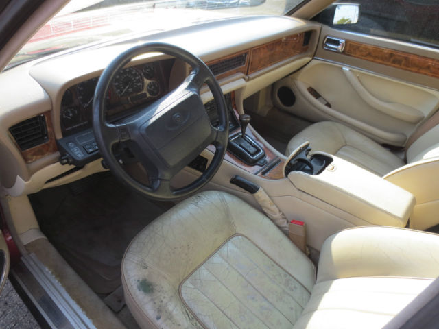 1994 Burgundy Jaguar XJ Sedan