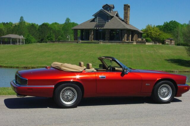 1994 Flamico Mica Red Jaguar XJS Convertible