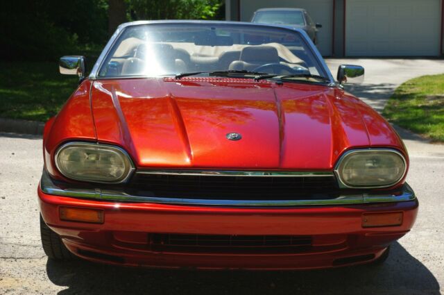 1994 Flamico Mica Red Jaguar XJS Convertible
