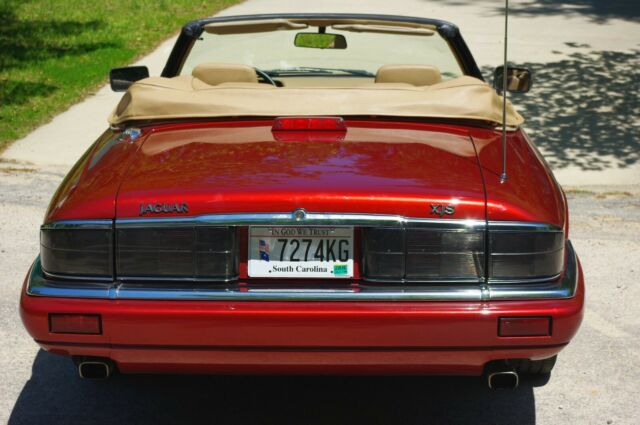 1994 Flamico Mica Red Jaguar XJS Convertible