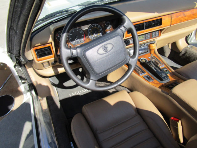 1994 Cream Jaguar XJS --