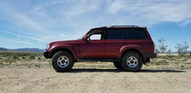 1994 Dark Red Toyota Land Cruiser SUV